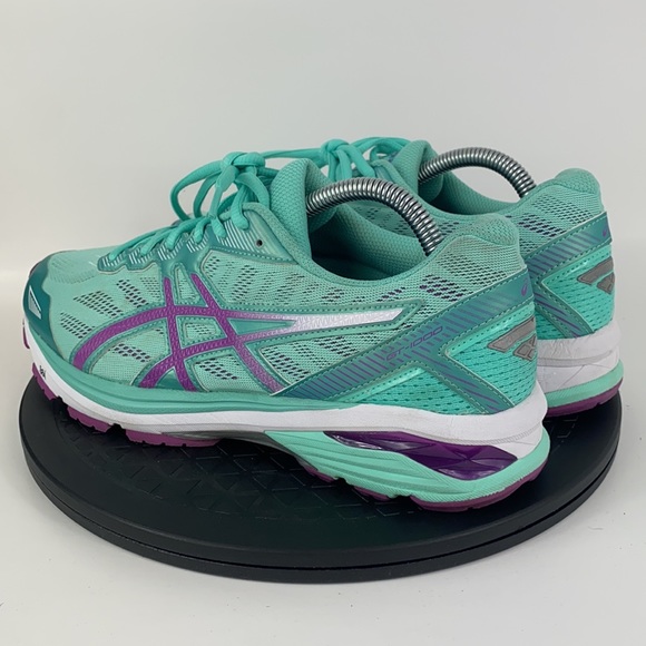 Asics GT-1000 5 Mint Green/Purple Running Shoes T6A9N Women's Size 10 D - Picture 7 of 12
